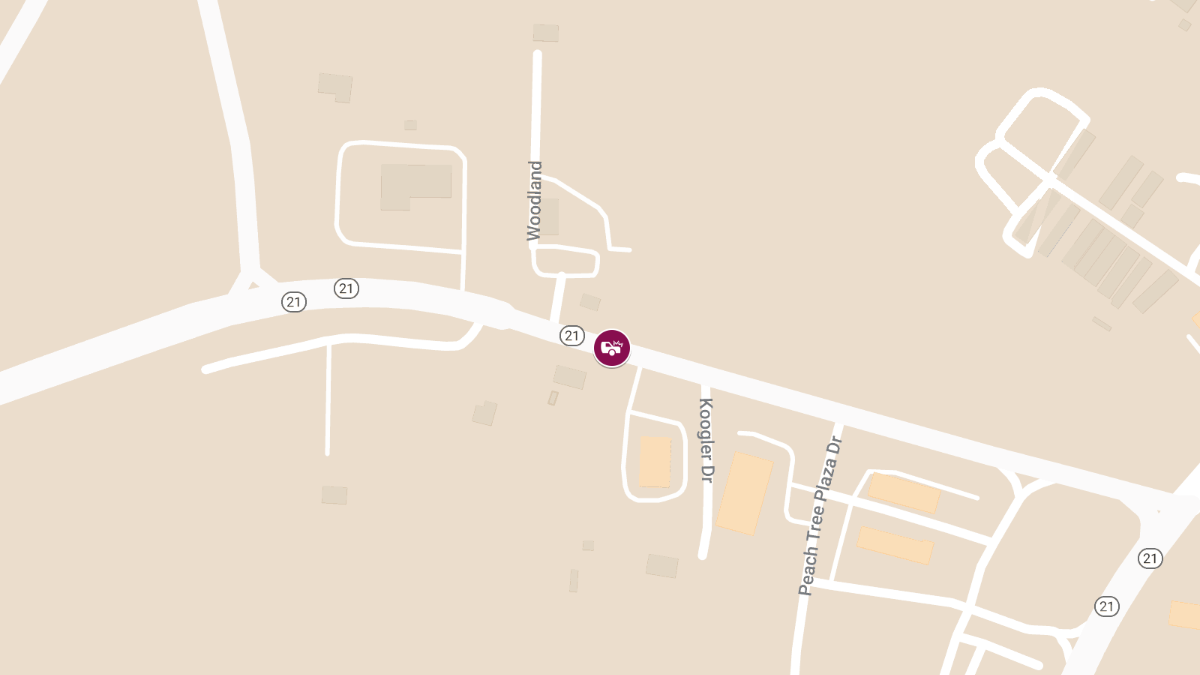 Multi-Vehicle Collision on Hwy 21 North of Peachtree Plaza Dr