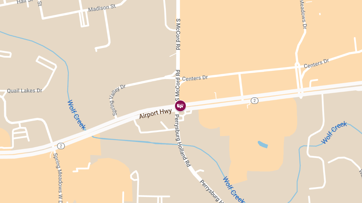 Multi-Vehicle Collision with Injuries at S McCord Rd & Airport Hwy