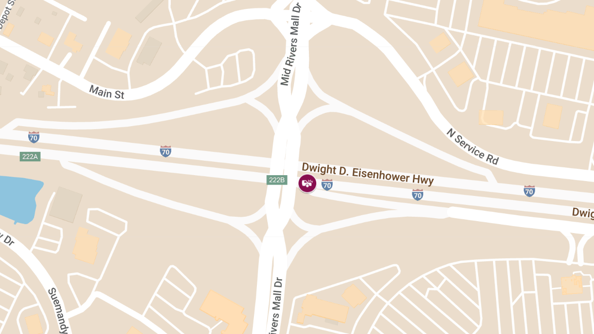 Multi-Vehicle Collision with Injuries on I-70 Near Mid Rivers Mall Dr