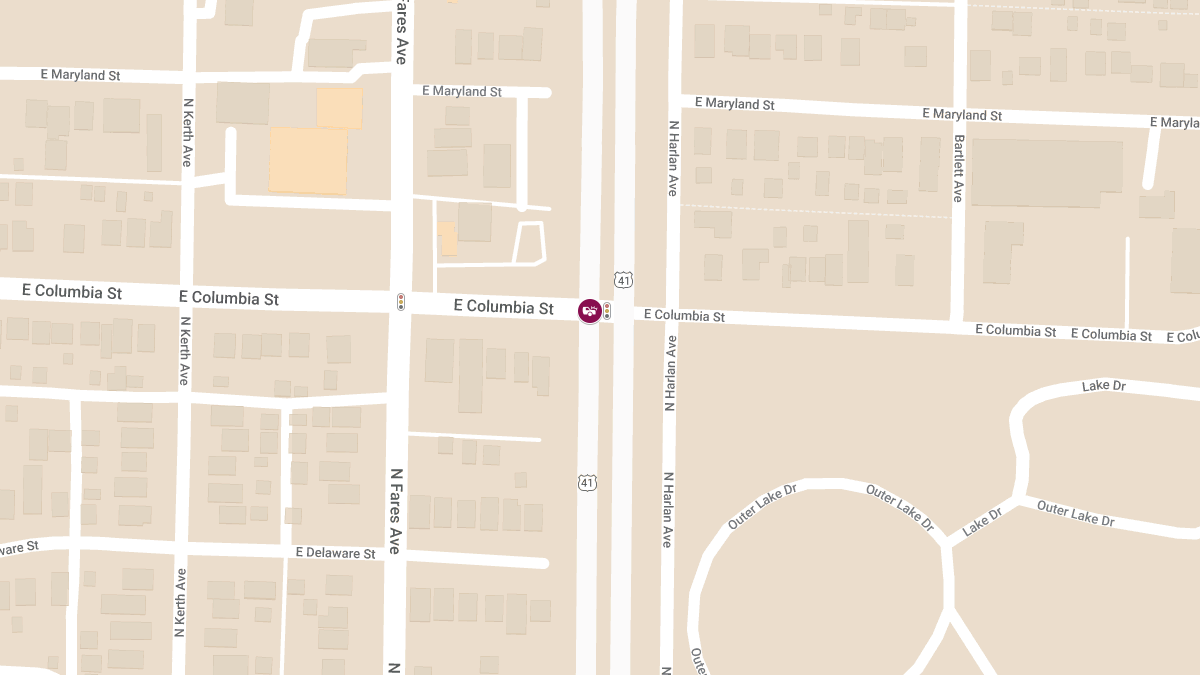 Multi-Vehicle Crash with Injuries on Hwy 41 & Columbia St Closes SB Lanes
