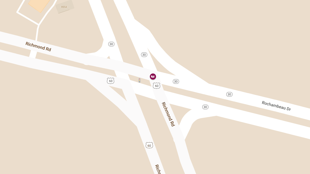 Officer and Civilian Injured in Crash at Richmond Rd & Rochambeau Dr