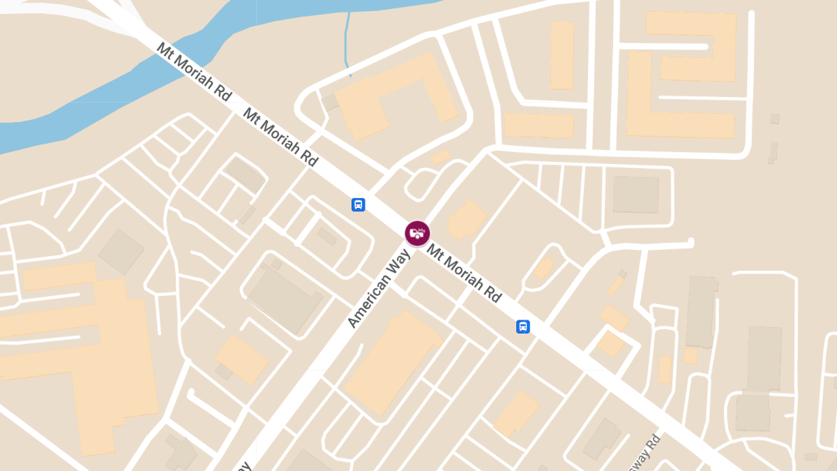 Officer and Driver Injured in Crash at Mount Moriah Rd & American Way