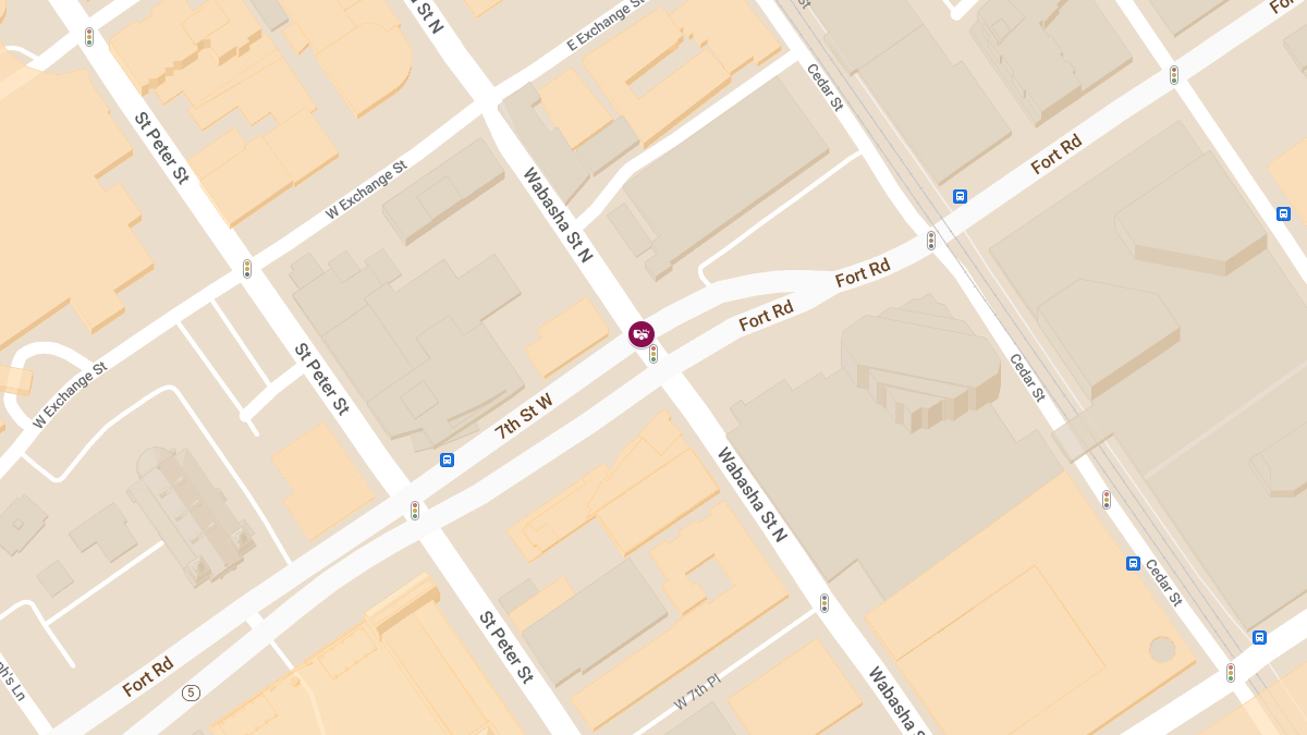 One Injured in Car Accident at Wabasha St N & 7th St E