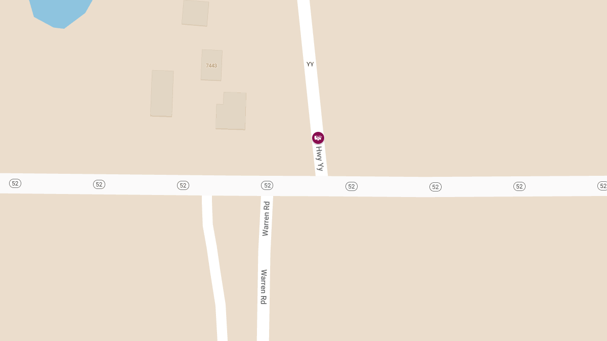 One Injured in Crash Involving Parked Vehicles and Home on Old Highway YY