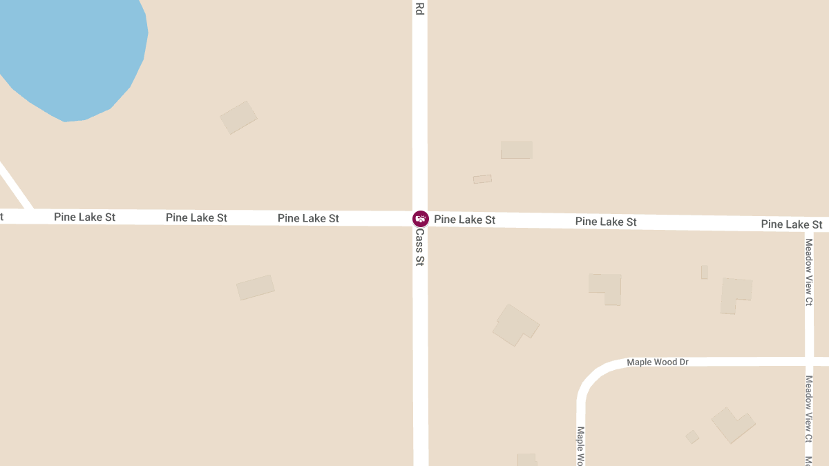 One Injured in Crash at Pine Lake St & Dailey Rd