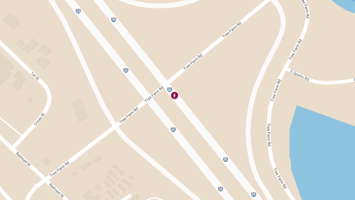 Pedestrian Accident on I-90 Near Easton