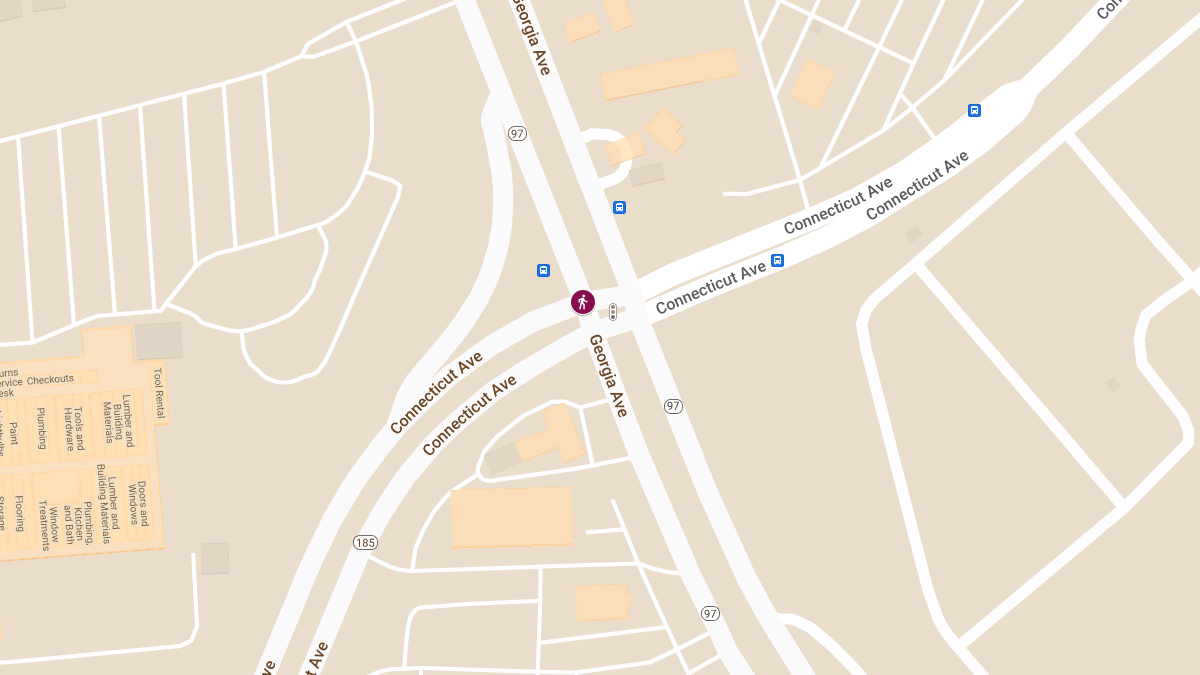 Pedestrian Collision at Georgia Ave & Connecticut Ave Causes Injuries