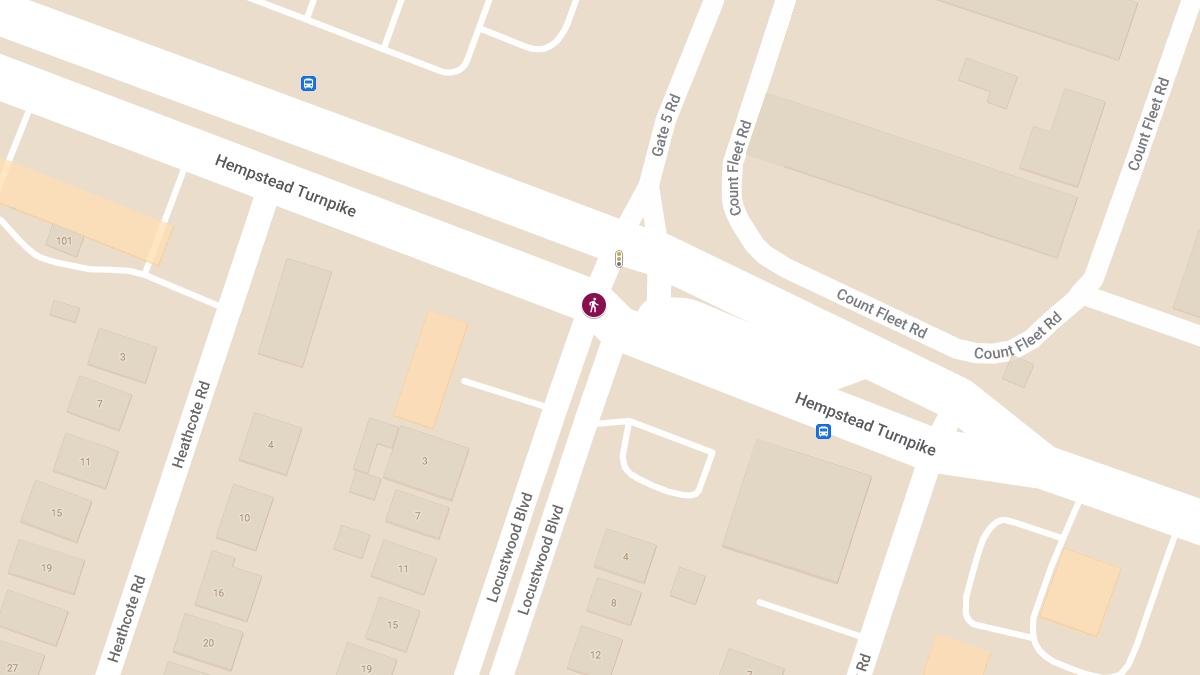 Pedestrian Critically Injured in Hit-and-Run at Locustwood Blvd & Hempstead Tpke