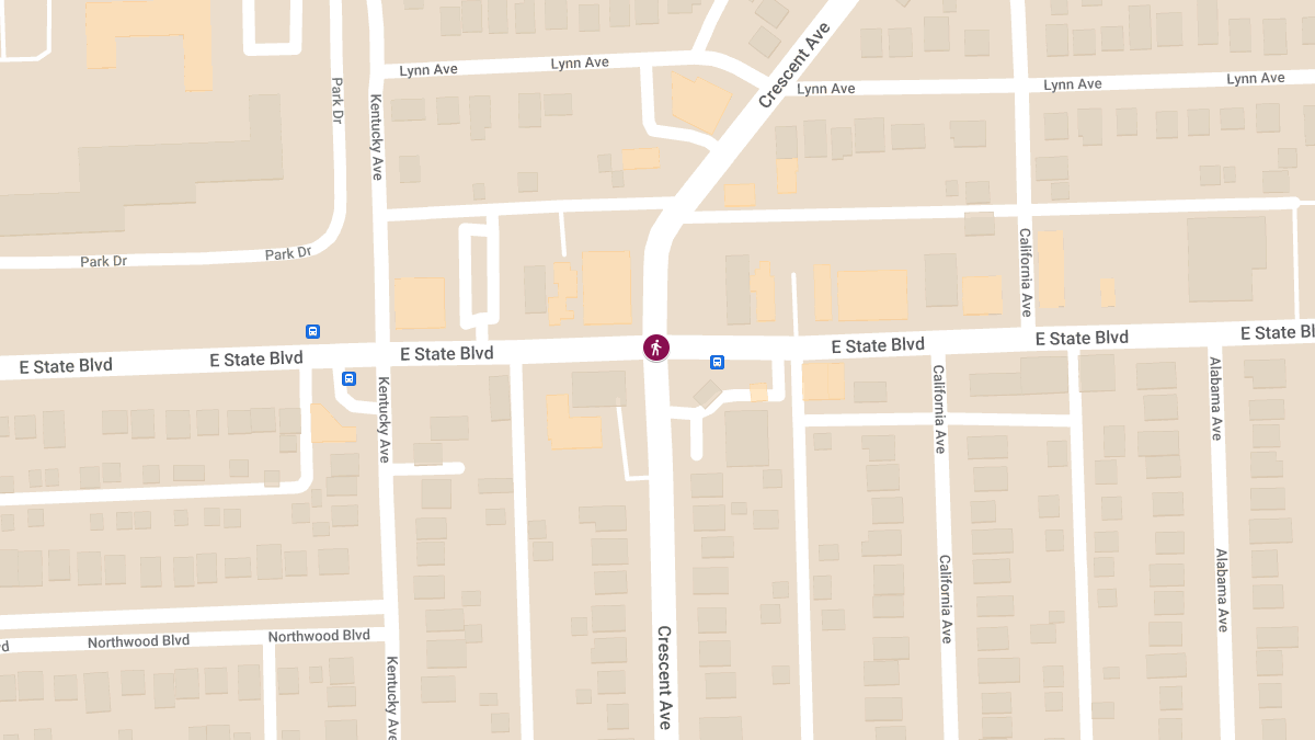 Pedestrian Fatality at E. State Blvd & Crescent Ave