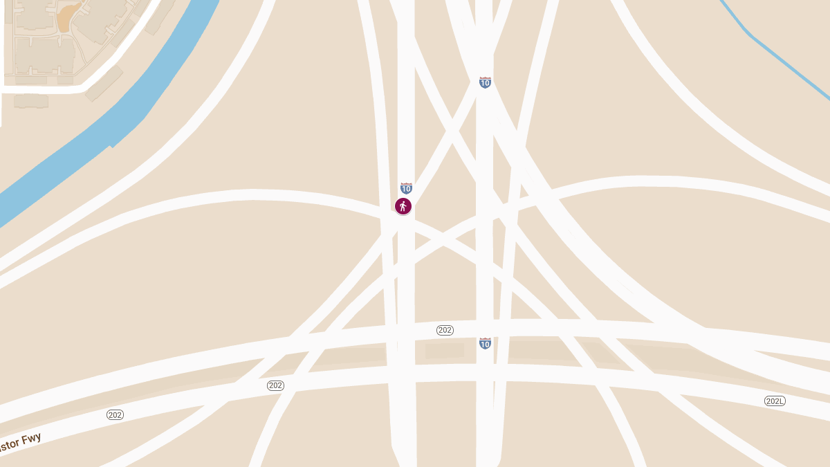 Pedestrian Fatality in Crash on I-10 Transition Ramp to Loop 202