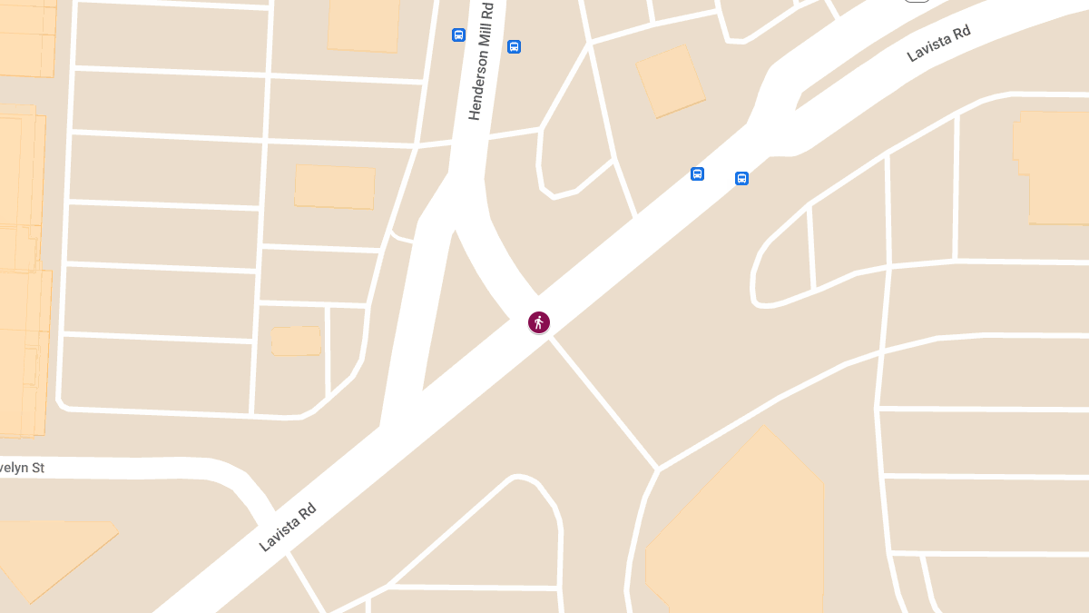Pedestrian Fatality on LaVista Rd at Henderson Mill Rd