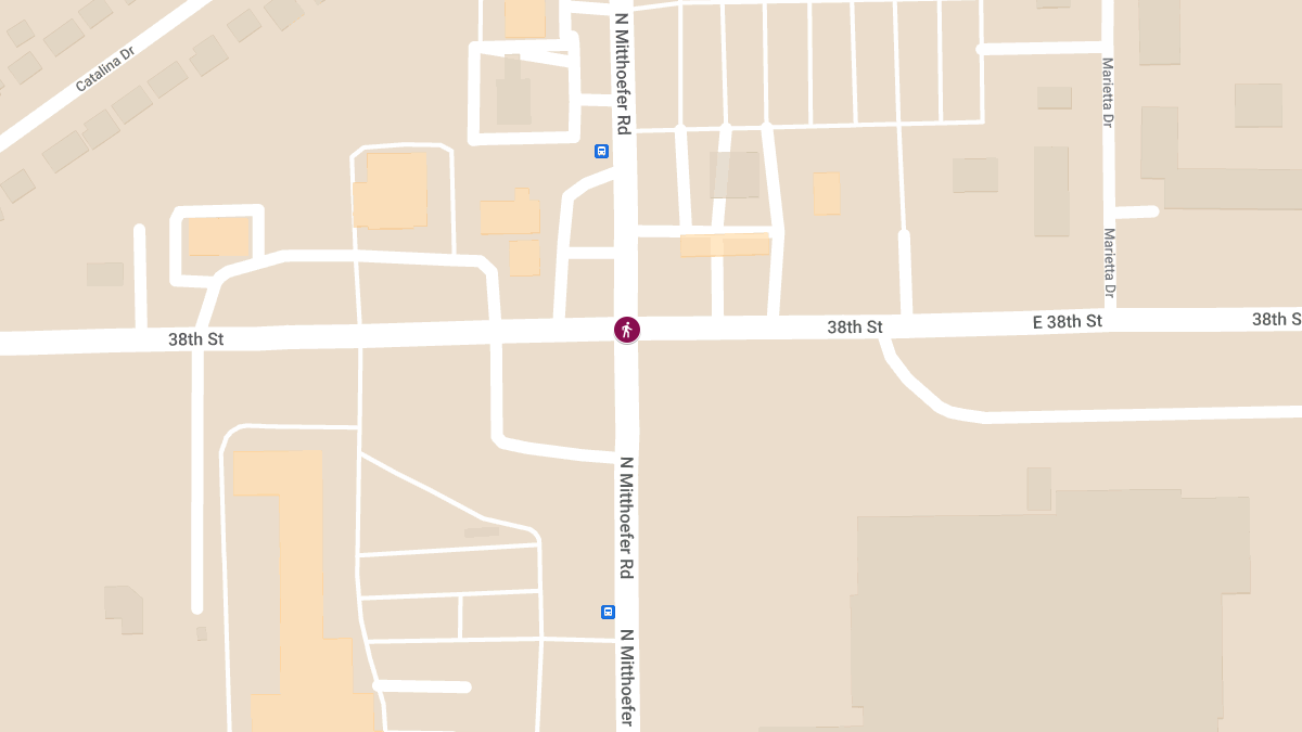 Pedestrian Hit by Truck at E 38th St & N Mitthoefer Rd