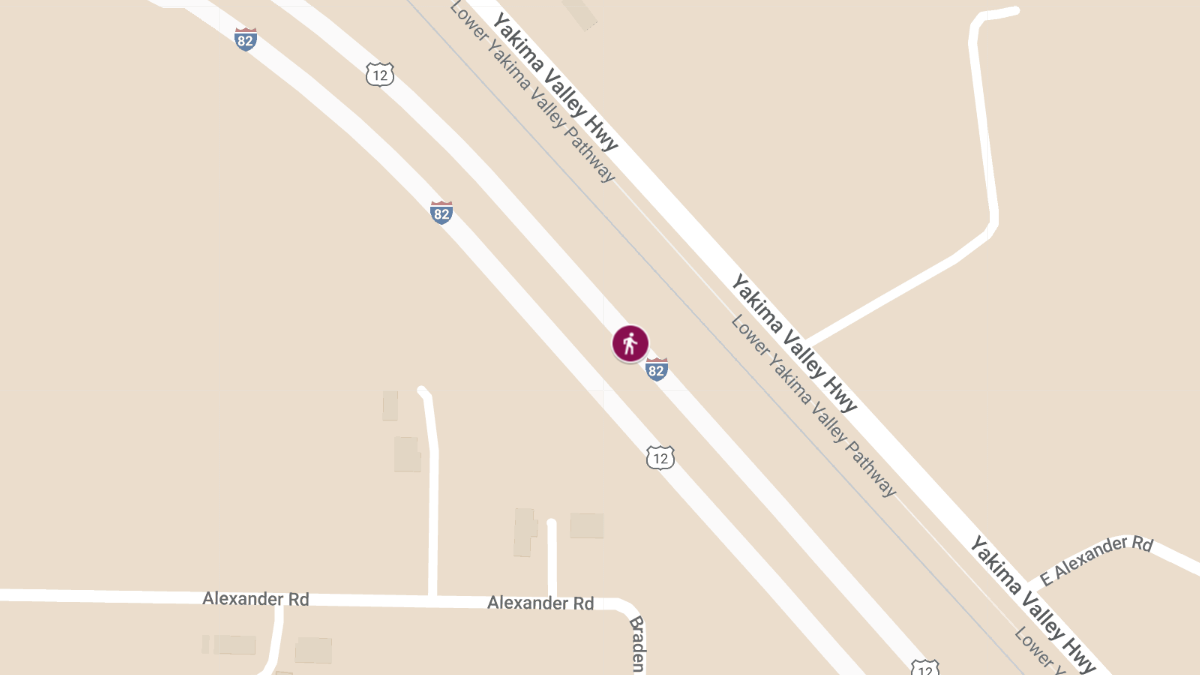 Pedestrian Injured After Being Struck on I-82 Near Ellensburg