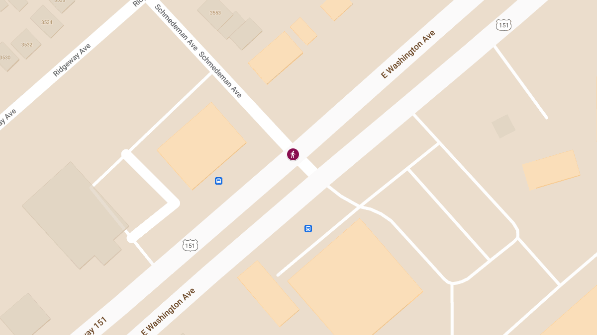 Pedestrian Injured in Accident at E Washington Ave & Schmedeman Ave