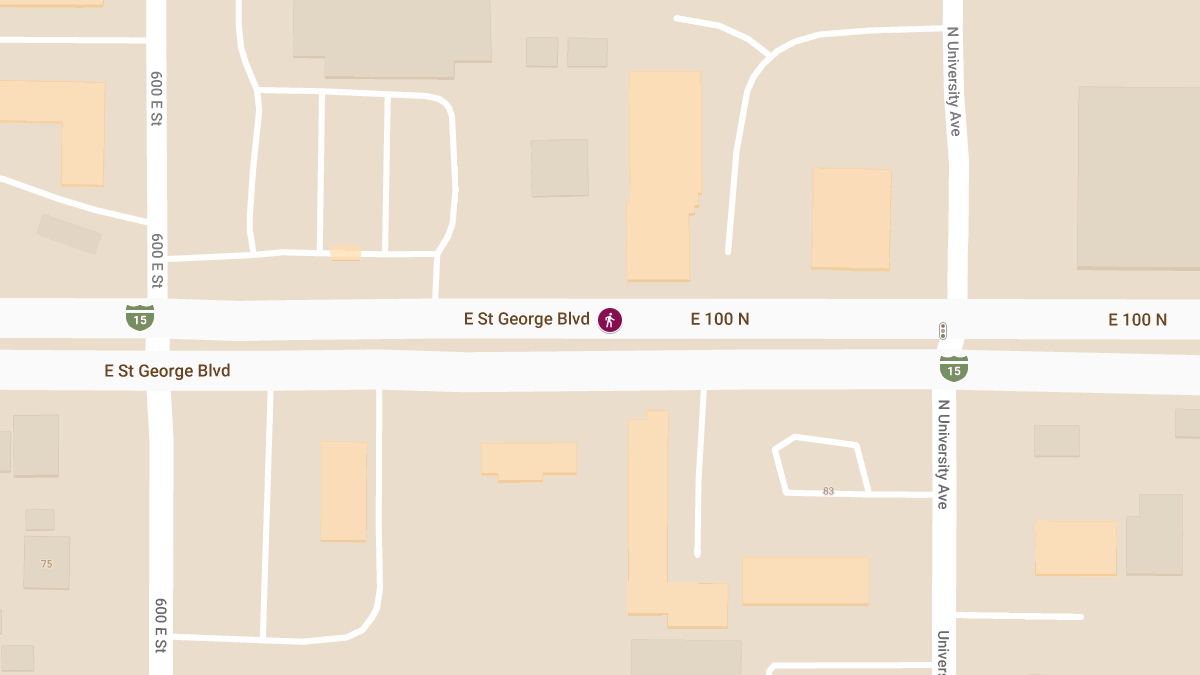 Pedestrian Injured in Auto vs Pedestrian Crash on E St George Blvd