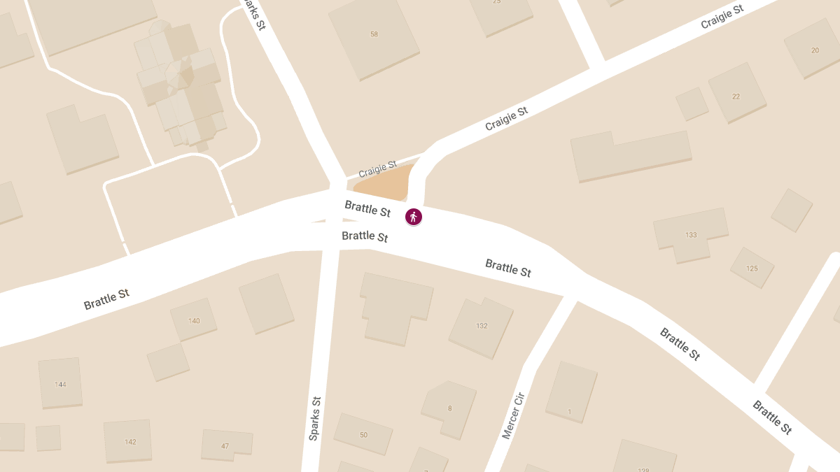 Pedestrian Injured in Collision at Craigie St & Brattle St