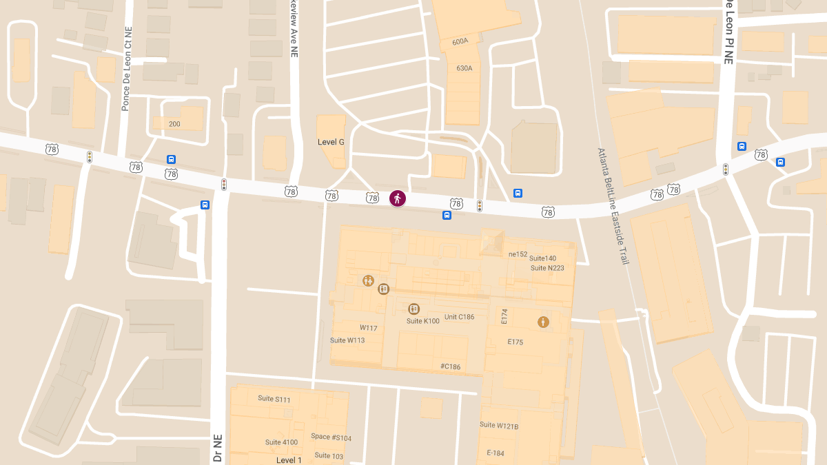 Pedestrian Injured in Crash Near Ponce City Market
