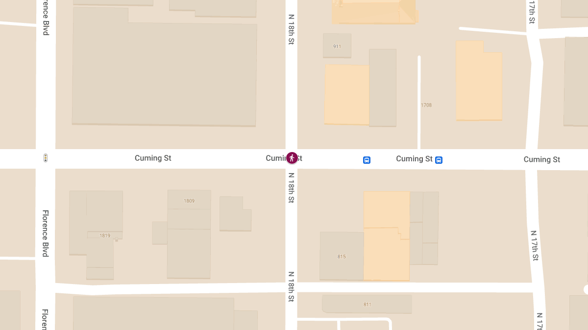 Pedestrian Injured in Hit-and-Run at N 18th St & Cuming St