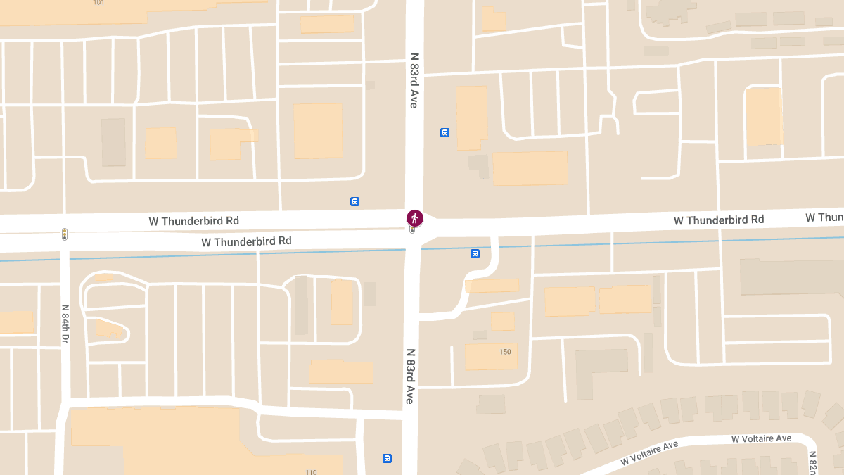 Pedestrian Involved in Accident at 83rd Ave & W Thunderbird Rd