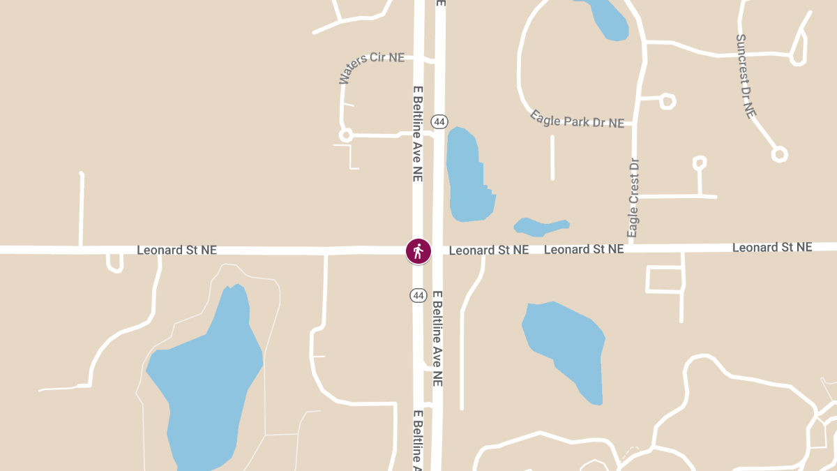 Pedestrian Killed in Crash at East Beltline Ave & Leonard St