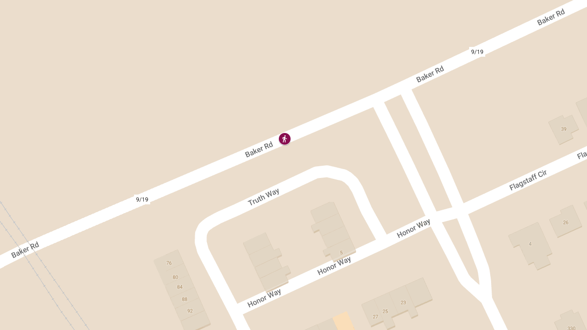 Pedestrian Killed in Crash on Baker Rd
