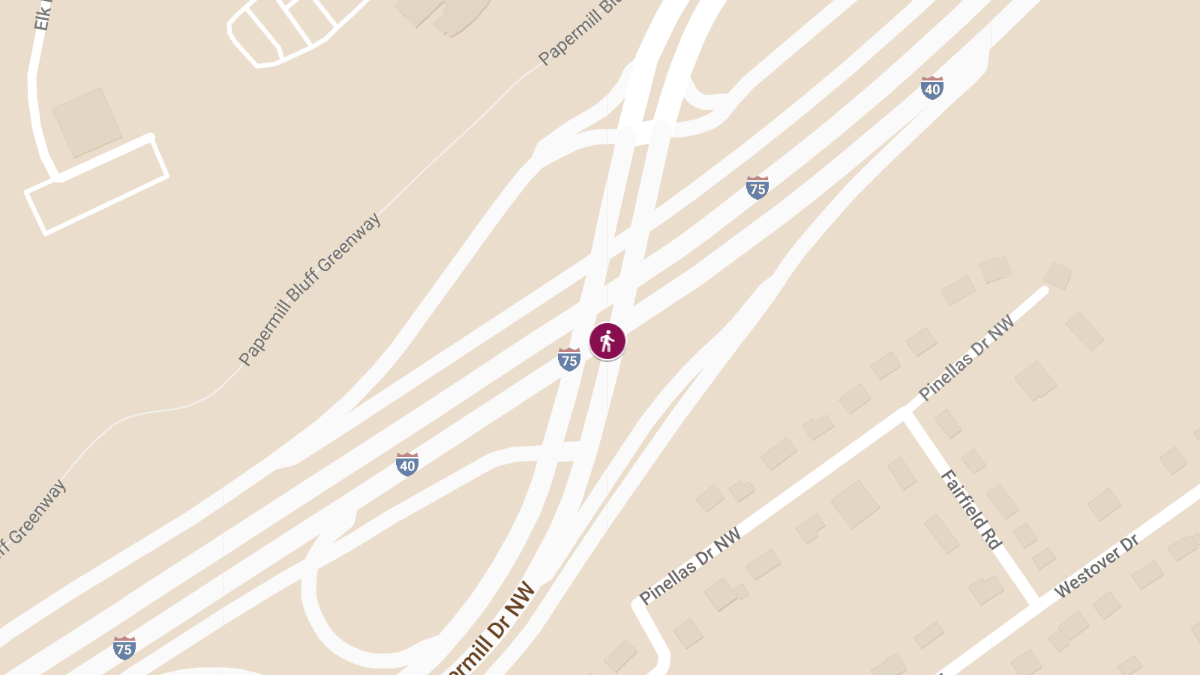 Pedestrian Killed in Crash on I-40 East at Papermill Dr