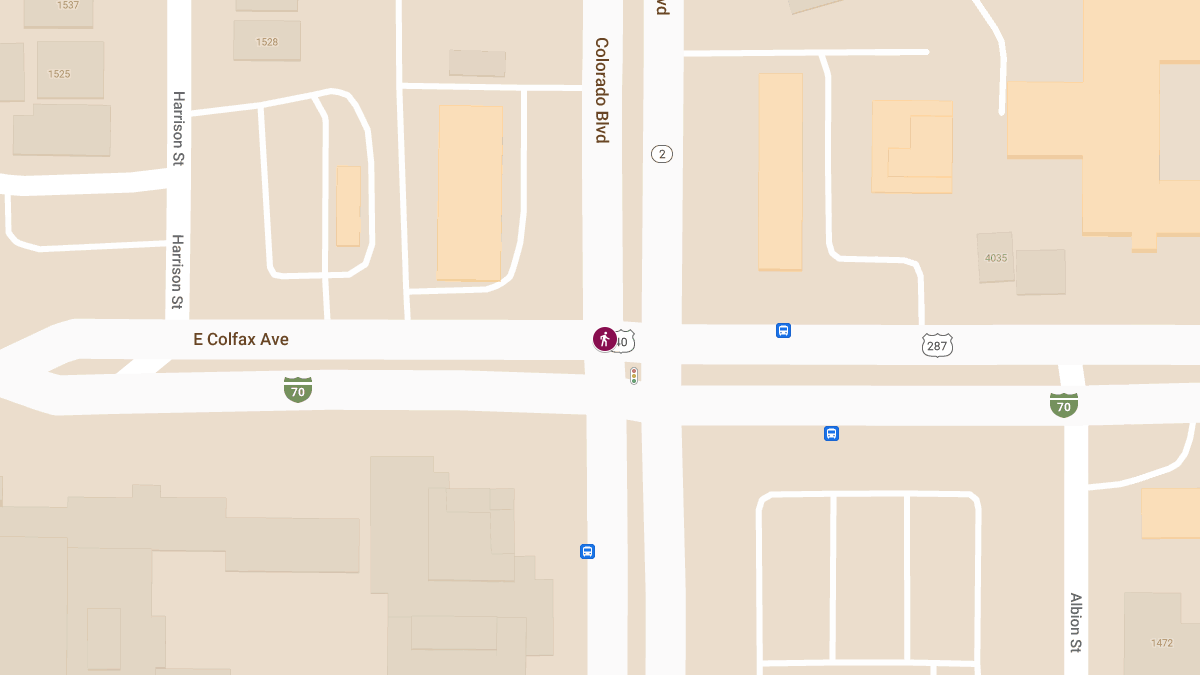 Pedestrian Seriously Injured in Crash at Colfax Ave & Colorado Blvd
