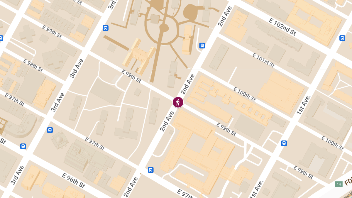 Pedestrian Struck With Serious Injuries at E 99th St & 2nd Ave