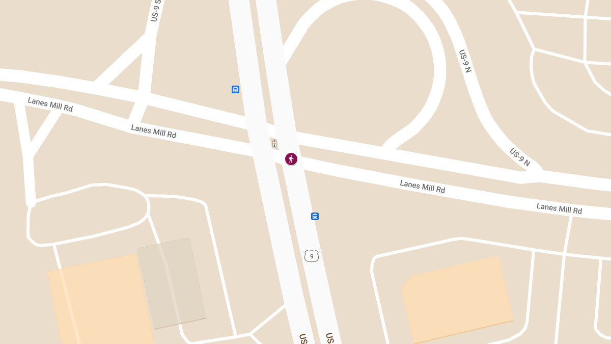 Pedestrian Struck and Injured by Vehicle at US Route 9 & Lanes Mill Rd