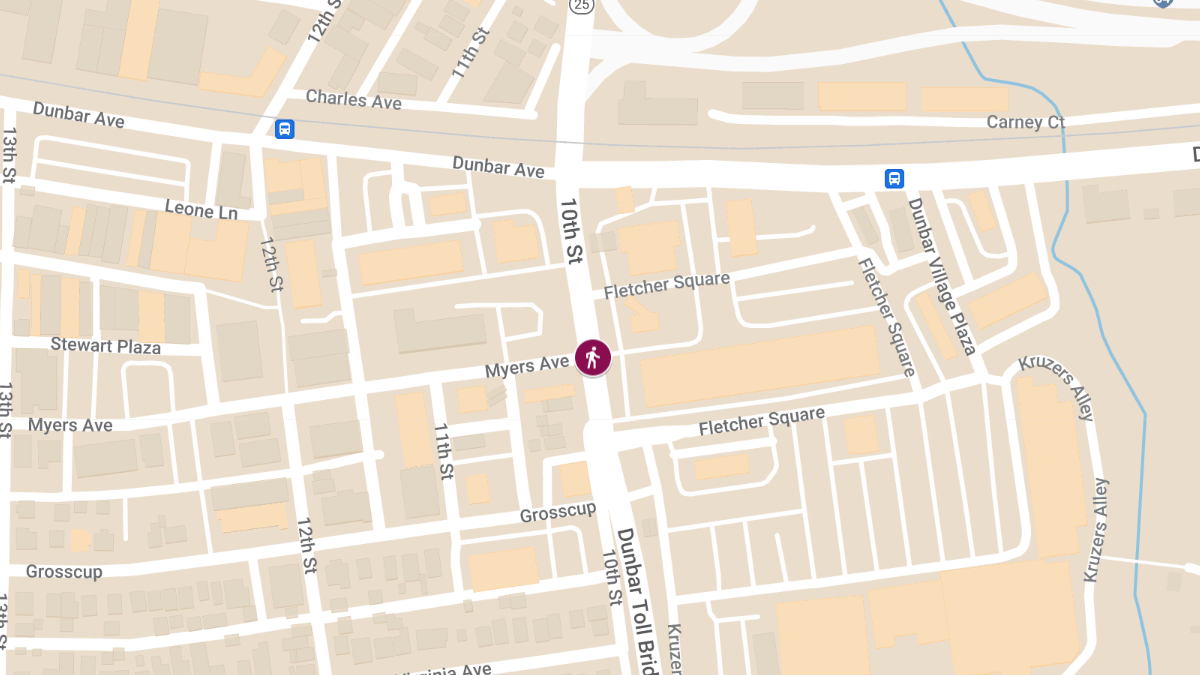 Pedestrian Struck at 10th St and Myers Ave