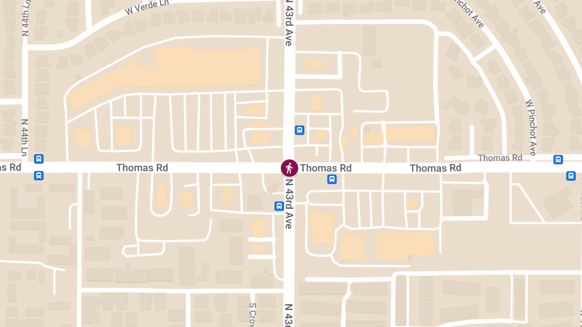 Pedestrian Struck at 43rd Ave & Thomas Rd