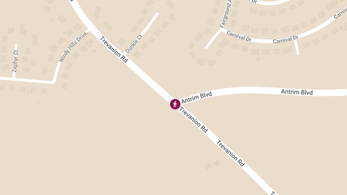 Pedestrian Struck at Amtrim Blvd & Trevanion Rd