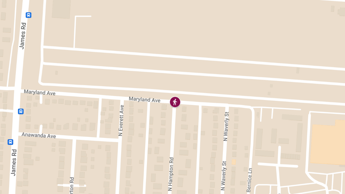 Pedestrian Struck at Maryland Ave & N Hampton Rd