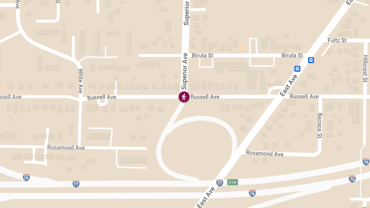 Pedestrian Struck at Russell Ave & Superior Ave