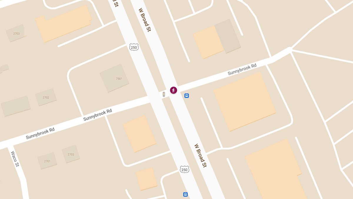 Pedestrian Struck at Sunnybrook Rd & W Broad St