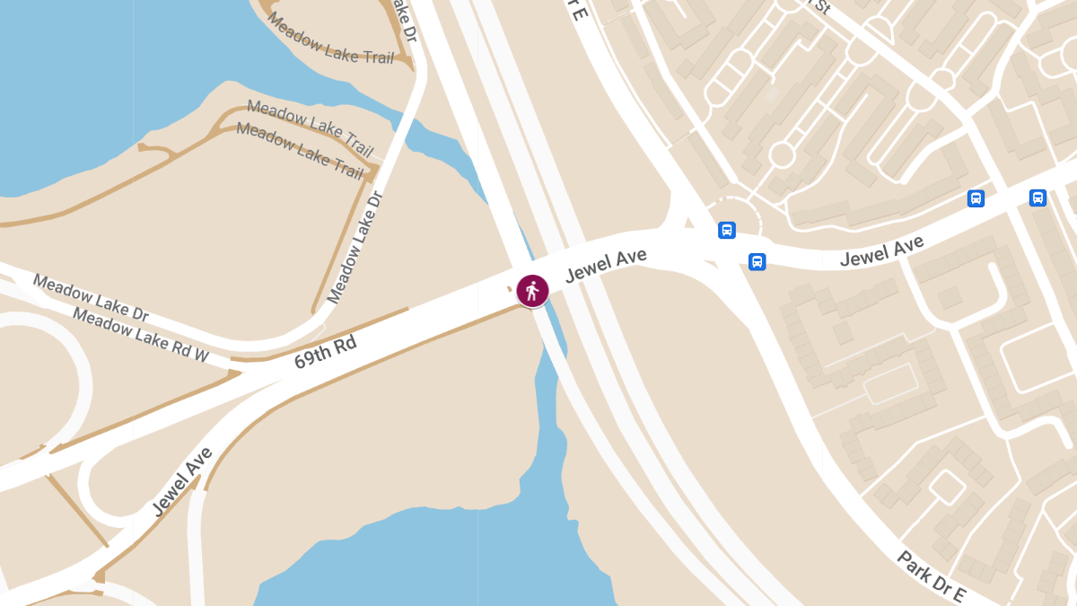 Pedestrian Struck by Car at Van Wyck Expy S & Jewel Ave