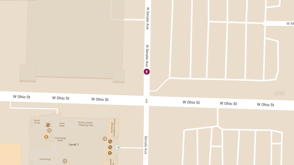 Pedestrian Struck by Vehicle at 220 N Senate Ave