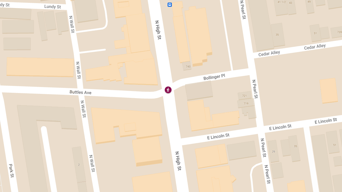 Pedestrian Struck by Vehicle at Buttles Ave & N High St