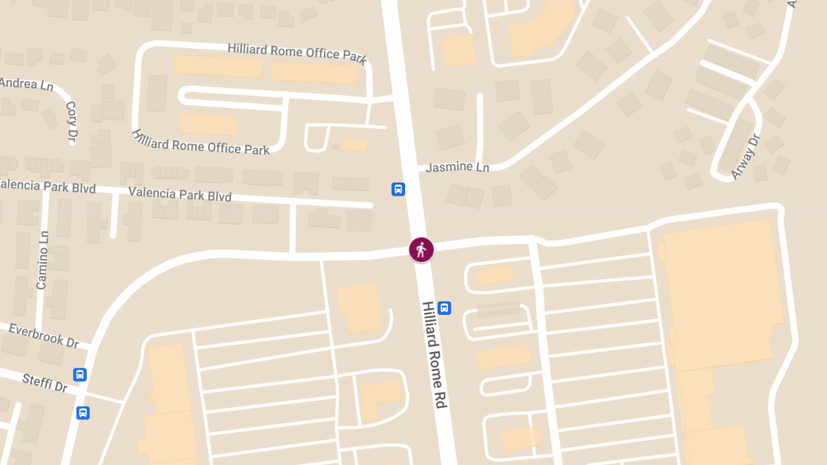 Pedestrian Struck by Vehicle at Hilliard Rome Rd & Tanglewood Park Blvd