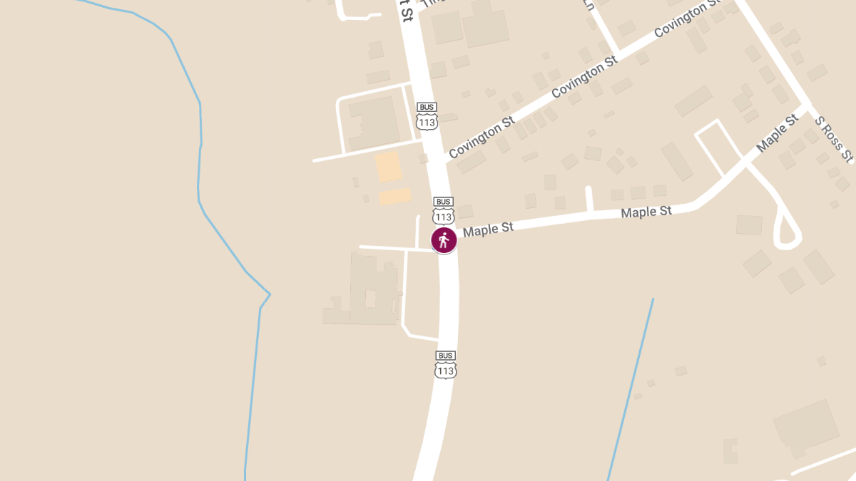 Pedestrian Struck by Vehicle at Maple St & Market St