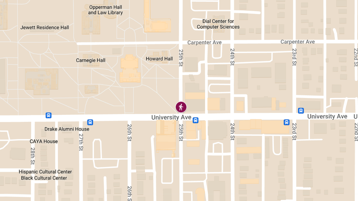 Pedestrian Struck in Injury Accident at 25th & University