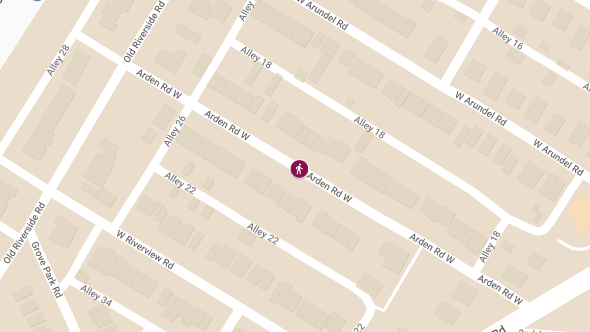 Pedestrian Struck on Arden Rd West