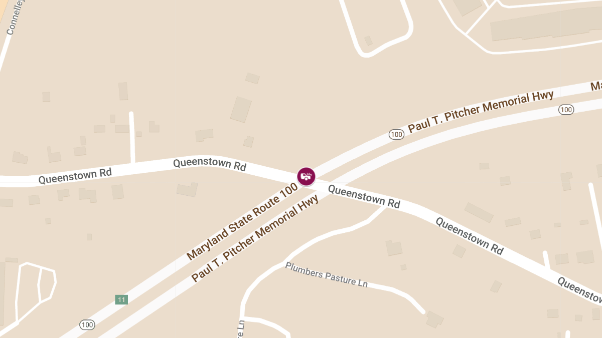 Pedestrian Struck on Eastbound Route 100 Near Queenstown Rd