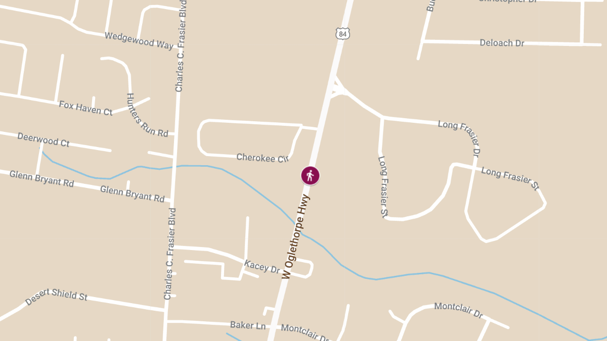 Pedestrian on Bicycle Injured in Crash on West Oglethorpe Hwy