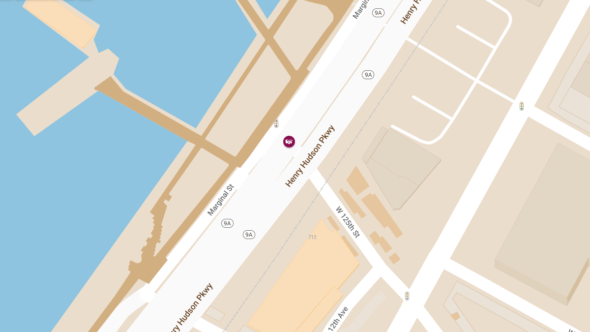 Person Injured in Two-Vehicle Collision at Henry Hudson Pkwy S & W 125th St