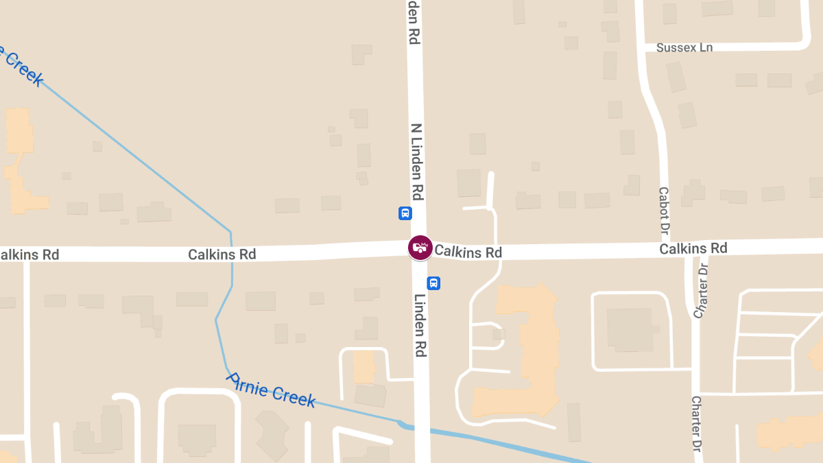 Personal Injury Accident at N Linden Rd & Calkins Rd