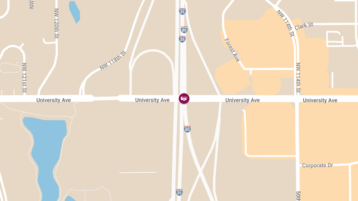 Personal Injury Accident on University Ave to WB I-80
