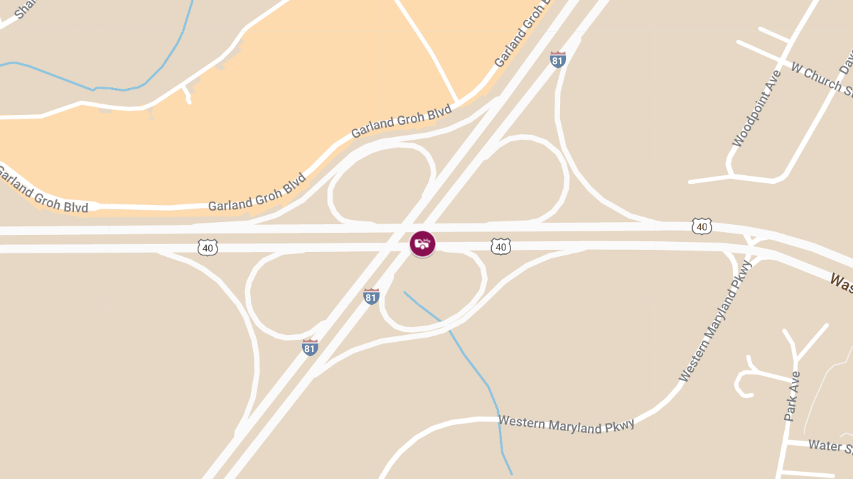 Personal Injury Crash on I-81 SB Ramp to National Pike