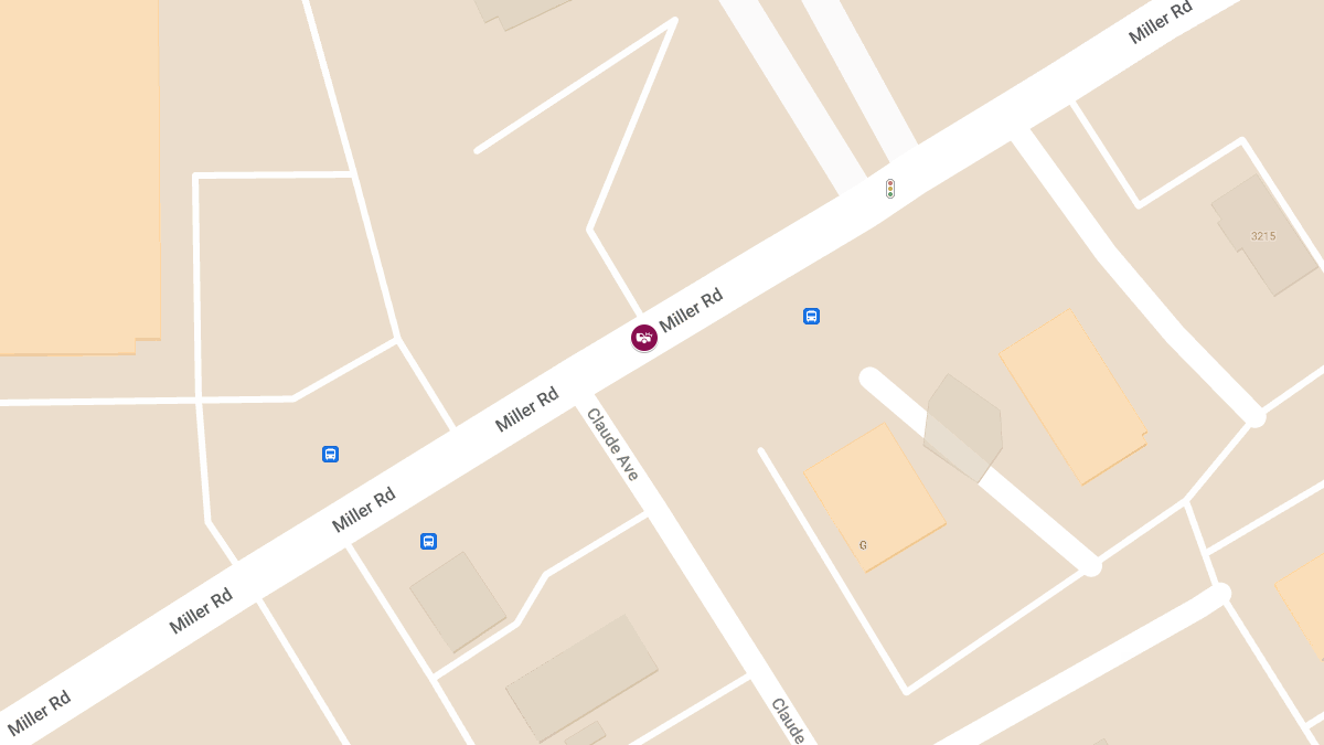 Personal Injury Crash on Miller Rd Near Veterinary Medical Clinic