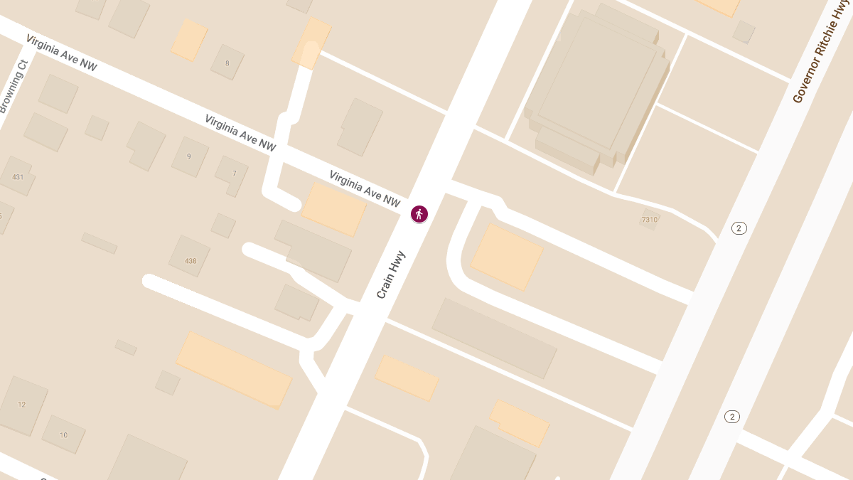 Possible Pedestrian Struck at Crain Hwy N & Virginia Ave
